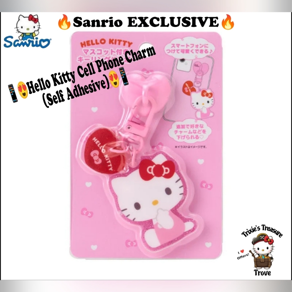 EXCLUSIVE Sanrio - Hello Kitty Cell Phone Charm (Self Adhesive)